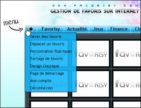 Favorisy Menu
